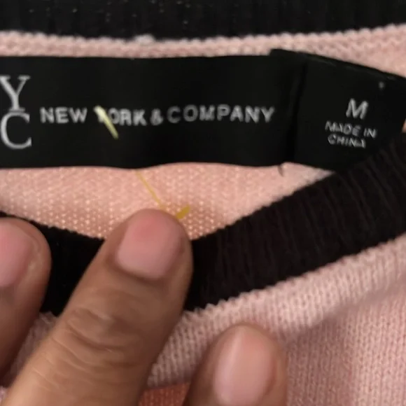 New York & Company Stripe Slouch Tunic Sweater M - Picture 4 of 4